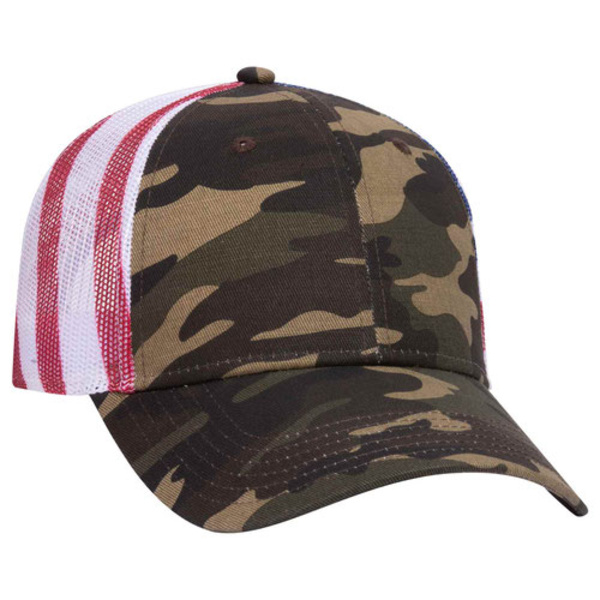 OTTO CAP® 6 Panel Low Profile Mesh Back Trucker Hat Thumbnail