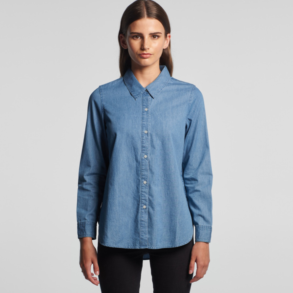 WOS BLUE DENIM SHIRT Thumbnail