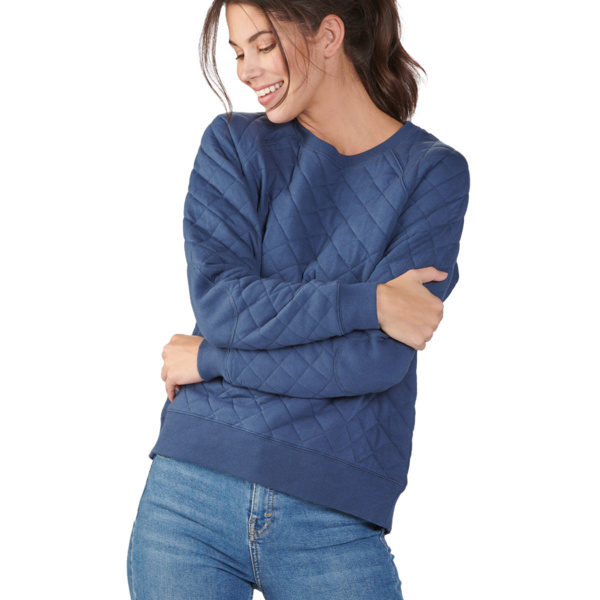 Ladies' Quilted Jersey Sweatshirt Thumbnail