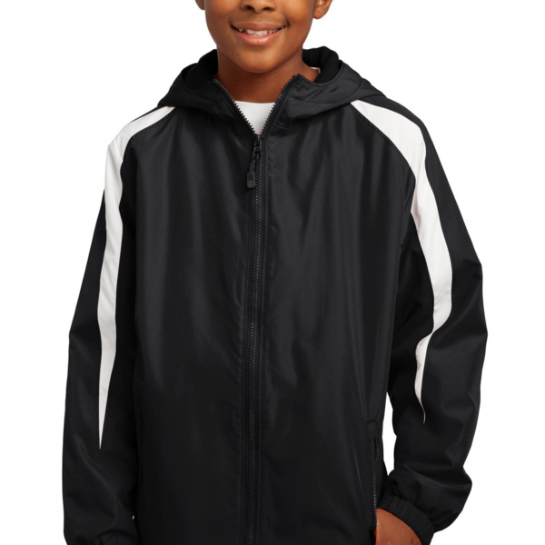 Youth Fleece Lined Colorblock Jacket Thumbnail