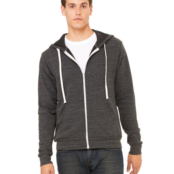 Unisex Triblend Sponge Fleece Full-Zip Hoodie Thumbnail