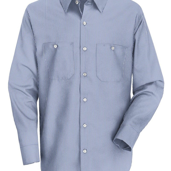 Men's Industrial Stripe Work Shirt Thumbnail