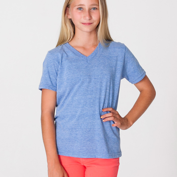 TR256 Youth Tri-Blend V-Neck T-Shirt Thumbnail