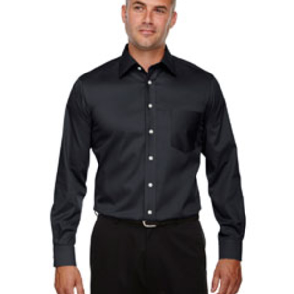 Men's Crown Collection® Tall Solid Stretch Twill Woven Shirt Thumbnail