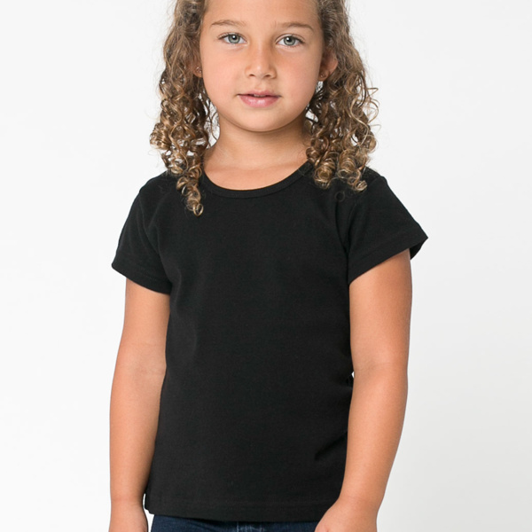 4121 Toddler Baby Rib Cap Sleeve T-Shirt Thumbnail