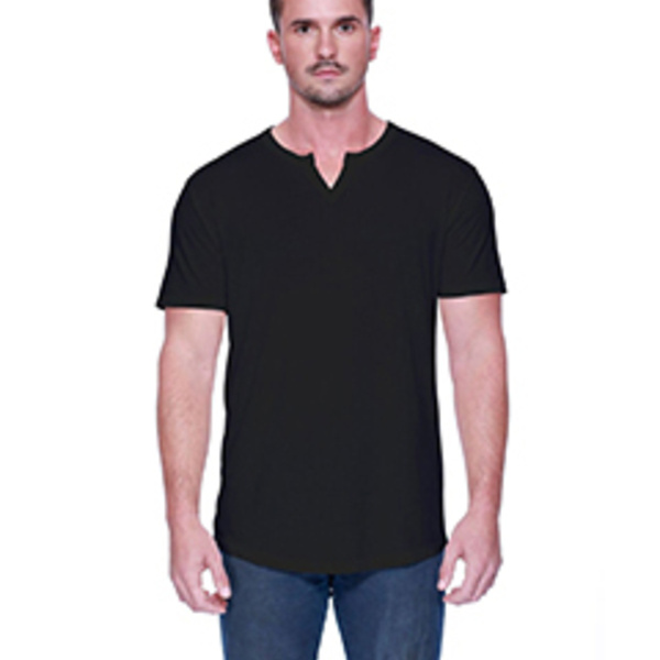 Men's CVC  Slit V-Neck T-Shirt Thumbnail