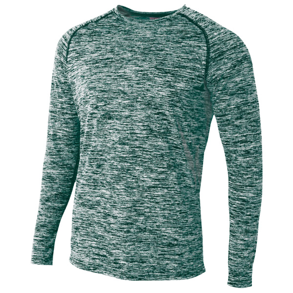 Adult Space Dye Long Sleeve Raglan T-Shirt Thumbnail