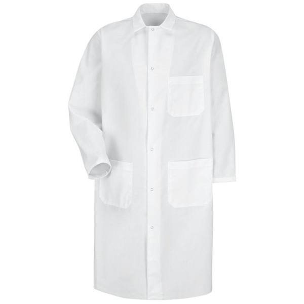 Unisex Butcher Coat with Exterior Chest Pocket Thumbnail