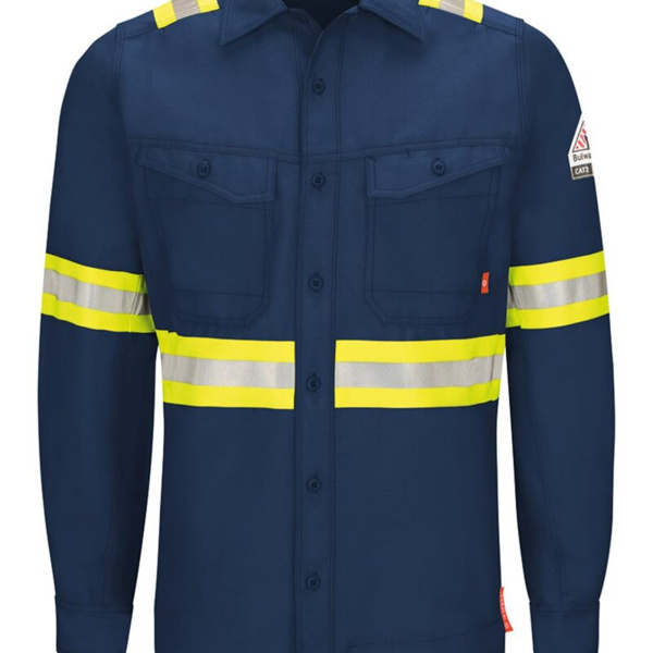 Men's Tall iQ Series® Endurance Enhanced-Vis Work Shirt Thumbnail