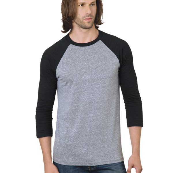 Unisex Three-Quarter Sleeve Raglan T-Shirt Thumbnail